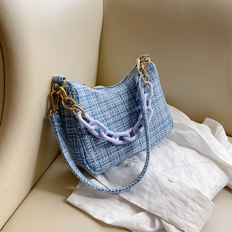 Women Handbag 2020 New Summer Fashion Plaid Chains Crossbody Messenger Bag Vintage Casual Small Square Shoulder Bag, Black 
Women Handbag 2020 New Summer Fashion Plaid Chains Crossbody Messenger Bag Vintage Casual Small Square Shoulder Bag, Black