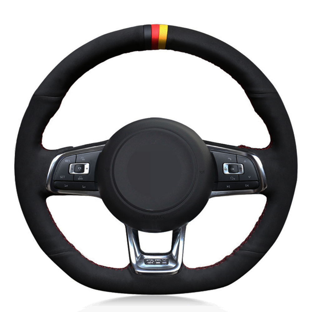 Car Steering Wheel Cover DIY Black Suede For Volkswagen VW Jetta GLI VW Golf 7 GTI MK7 Golf GTI 2015-2020 VW Golf R 2015-2019
Car Steering Wheel Cover DIY Black Suede For Volkswagen VW Jetta GLI VW Golf 7 GTI MK7 Golf GTI 2015-2020 VW Golf R 2015-2019