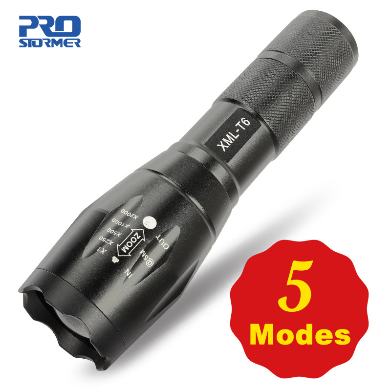 Portable Lanterns Led 5 Models Ultra Bright Linterna Torch Q5/T6/L2 Waterproof Camping Bicycle Light 18650 Battery By PROSTORMER
Portable Lanterns Led 5 Models Ultra Bright Linterna Torch Q5/T6/L2 Waterproof Camping Bicycle Light 18650 Battery By PROSTORMER
