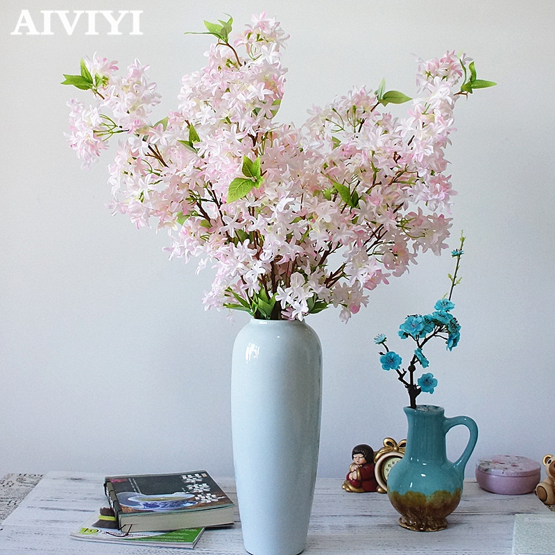 Foreign trade excellent product artificial lilac flower bridal bouquet cherry blossom silk fake flower wedding DIY home deco, Pink
Foreign trade excellent product artificial lilac flower bridal bouquet cherry blossom silk fake flower wedding DIY home deco, Pink
