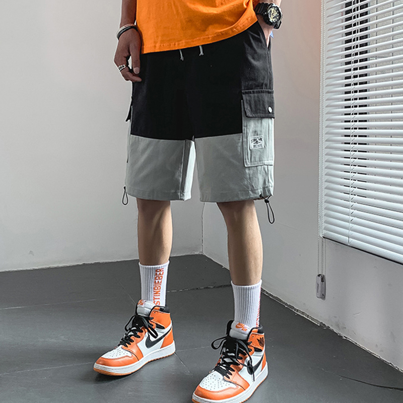 Patchwork Fashion Cargo Shorts Men 2020 New Hip Hop Loose Shorts Men High Street Elastic Waist Multi Pocket Sweat, 159 orange
Patchwork Fashion Cargo Shorts Men 2020 New Hip Hop Loose Shorts Men High Street Elastic Waist Multi Pocket Sweat, 159 orange