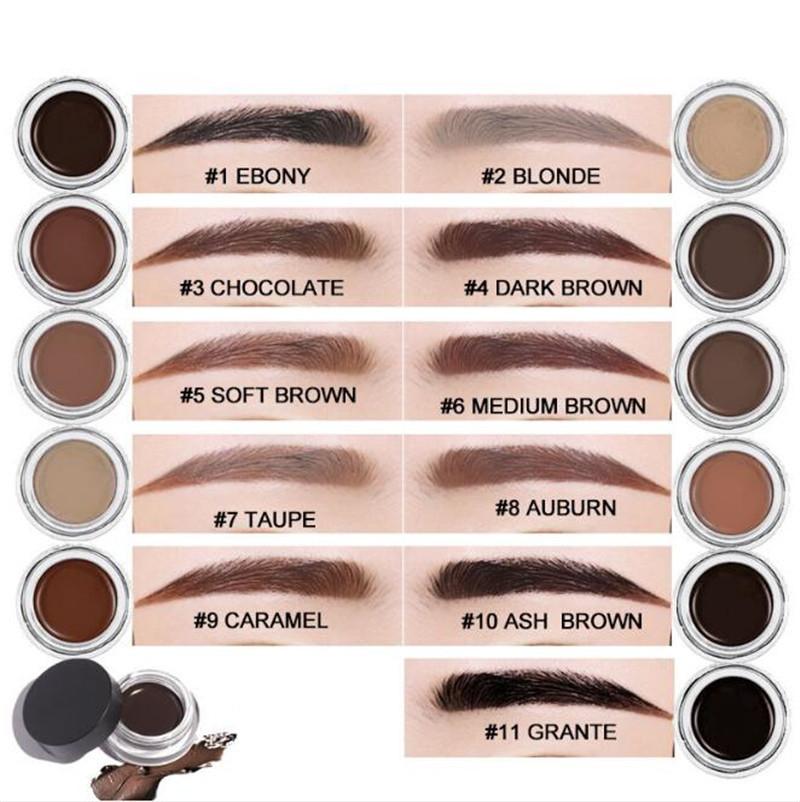 11 Colors Eyebrow pomade cream Waterproof eyebrow Enhancers Creme Makeup full size with retail box 12PCS
11 Colors Eyebrow pomade cream Waterproof eyebrow Enhancers Creme Makeup full size with retail box 12PCS