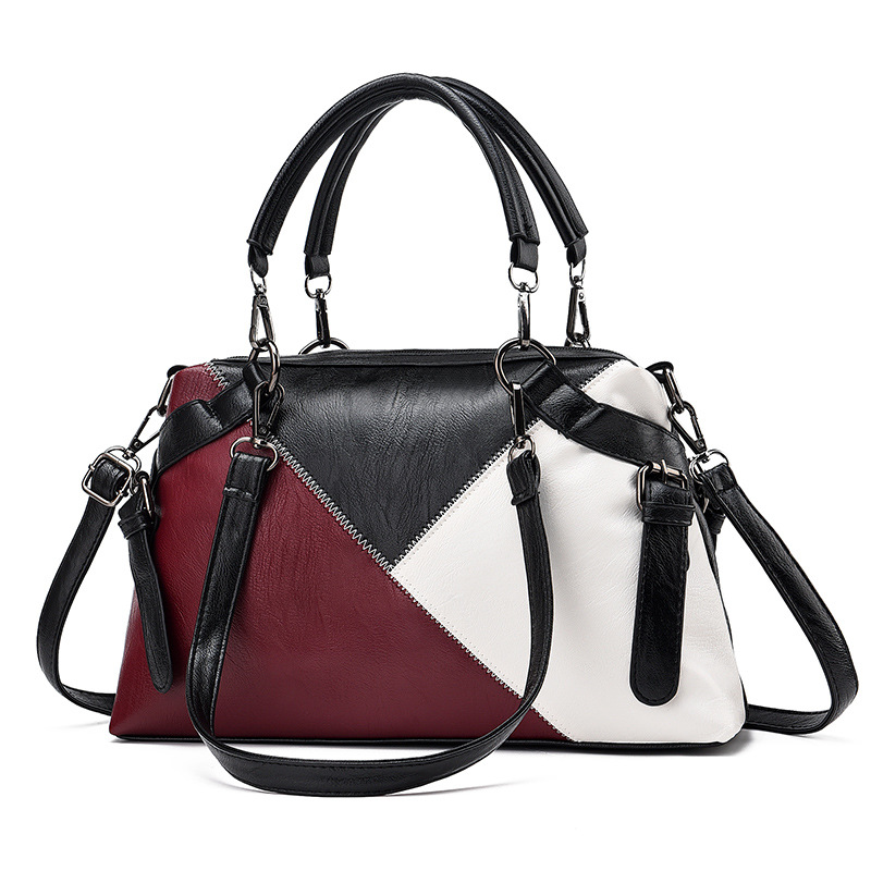 2020 New Color Matching Handbag Luxury Handbags Women Bags Designer Women's Shoulder Bag Pu Soft Leather Cross-Body Tote Bag, Burgundy
2020 New Color Matching Handbag Luxury Handbags Women Bags Designer Women's Shoulder Bag Pu Soft Leather Cross-Body Tote Bag, Burgundy