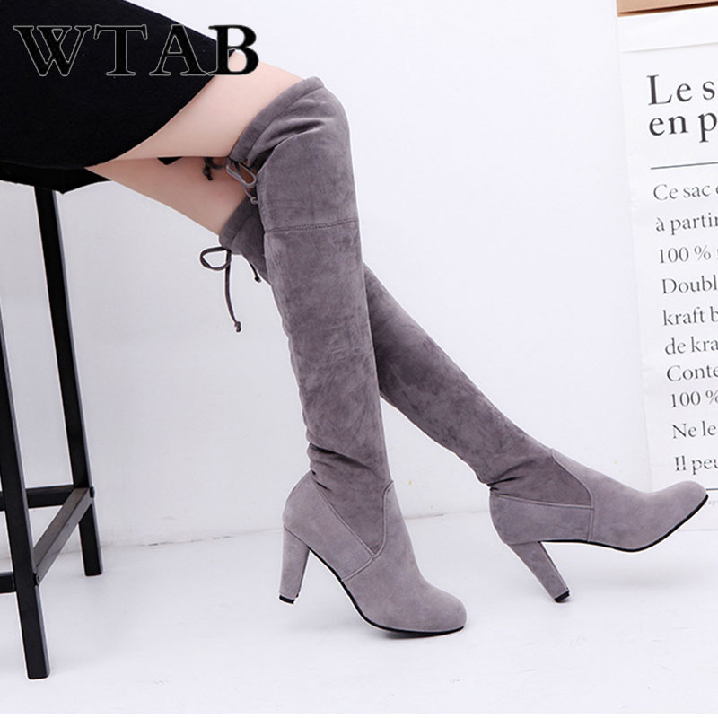 WTAB2020 NEW Basic boots women shoes lace up autumn/winter Over-the-Knee boots women high heels shoes Flock Spike boot plus size, Black
WTAB2020 NEW Basic boots women shoes lace up autumn/winter Over-the-Knee boots women high heels shoes Flock Spike boot plus size, Black