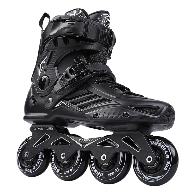 Roller skating shoes /skates / straight wheel fancy shoes professional flat roller skates high elasticity cushioning, Black
Roller skating shoes /skates / straight wheel fancy shoes professional flat roller skates high elasticity cushioning, Black