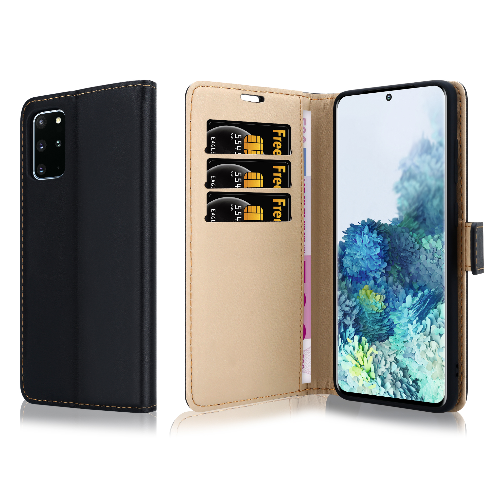Pu Leather Wallet Phone Case for Samsung S20 Plus A21s A31 A40 S10 S20 With Card Slots, Black
Pu Leather Wallet Phone Case for Samsung S20 Plus A21s A31 A40 S10 S20 With Card Slots, Black