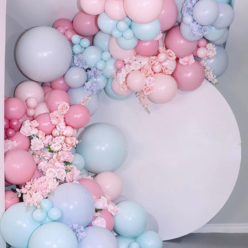 127pcs White Navy Blue Balloons Garland Confetti Metallic Gold Pastel Latex Balloons Baby Shower Birthday Graduation Party Decor