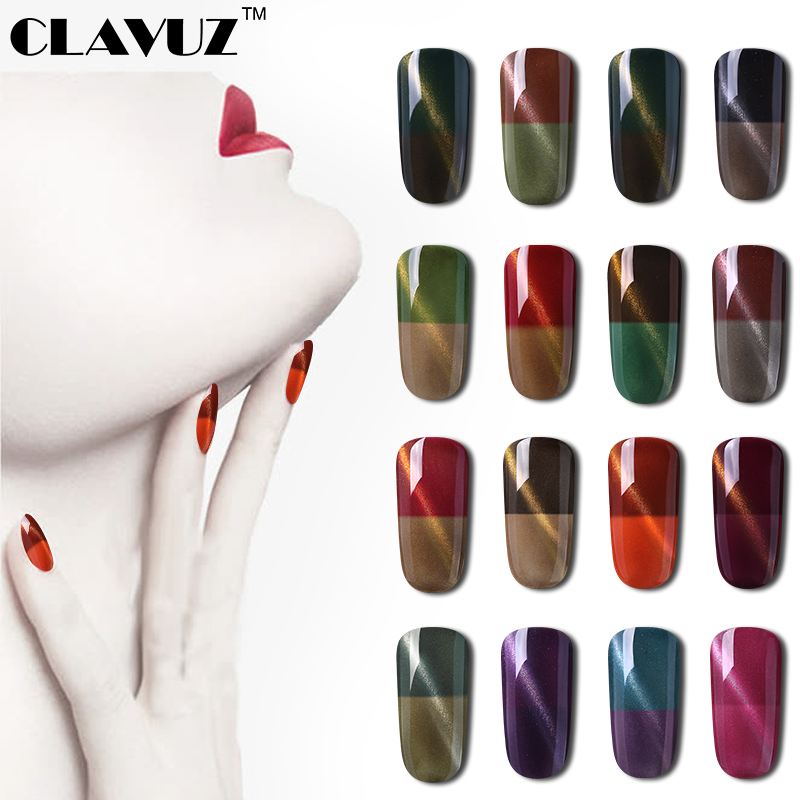 CLAVUZ Temperature Changing Cat Eye Color UV Gel Nail Polish Magnet Gel Soak off Hybrid Varnish Semi Permanent Lacquer 8ML
CLAVUZ Temperature Changing Cat Eye Color UV Gel Nail Polish Magnet Gel Soak off Hybrid Varnish Semi Permanent Lacquer 8ML