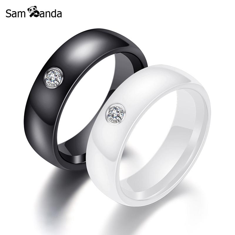 New Wedding Fashion Rings 2020 For Women Accessories Engagement Ceramic Crystal Black Ring Men Band Ring Gift Luxury Jewelry
New Wedding Fashion Rings 2020 For Women Accessories Engagement Ceramic Crystal Black Ring Men Band Ring Gift Luxury Jewelry