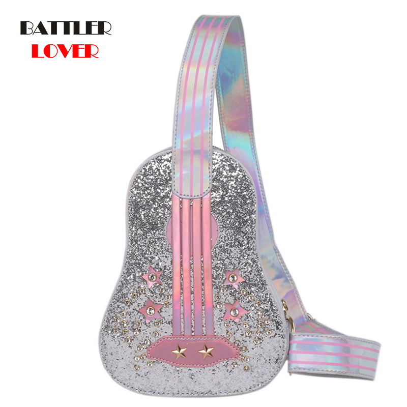 Trendy Guitar Shape Pink Silver Laser Diamond Handbag Young Girl's Shoulder Pouch Women Casual Crossbody Chest Bag Totes Flap, 100 pcs choose this
Trendy Guitar Shape Pink Silver Laser Diamond Handbag Young Girl's Shoulder Pouch Women Casual Crossbody Chest Bag Totes Flap, 100 pcs choose this