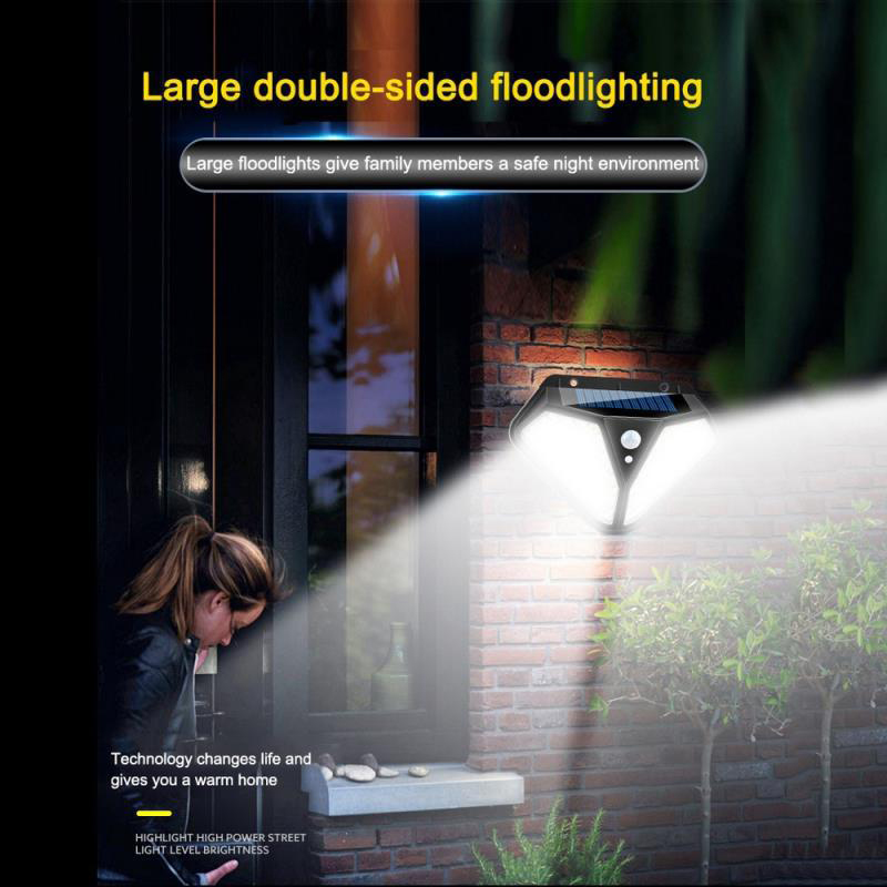 Solar Flood Lights Motion Sensor Wall Light Outdoor Waterproof Yard Security Lamp LED Solar Light for Outdoor Garden Street Patio