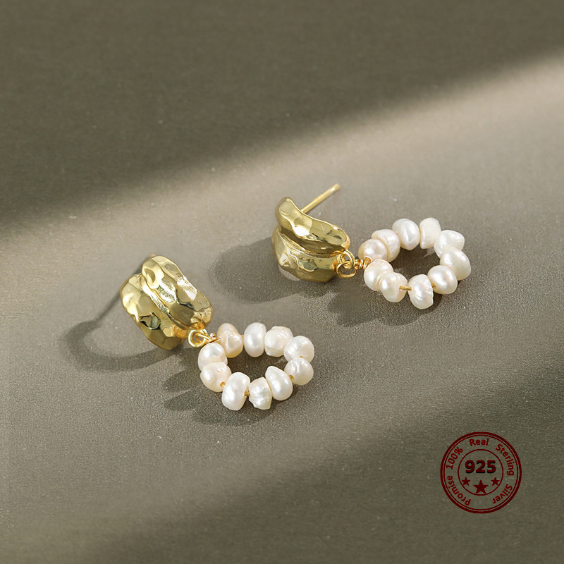 Hot Sale 100% S925 Sterling Silve Exquisite Fashion Composed of Ten Pearlsl Earrings Retro Style Gold-Plated Eardrop
Hot Sale 100% S925 Sterling Silve Exquisite Fashion Composed of Ten Pearlsl Earrings Retro Style Gold-Plated Eardrop