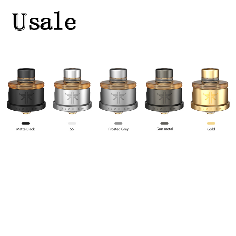Vandy Vape Requiem RDA Tank DL RDL MTL 22mm Atomizer Single Coil Postless Build Deck Side Airflow Vapor System 100% Original
Vandy Vape Requiem RDA Tank DL RDL MTL 22mm Atomizer Single Coil Postless Build Deck Side Airflow Vapor System 100% Original
