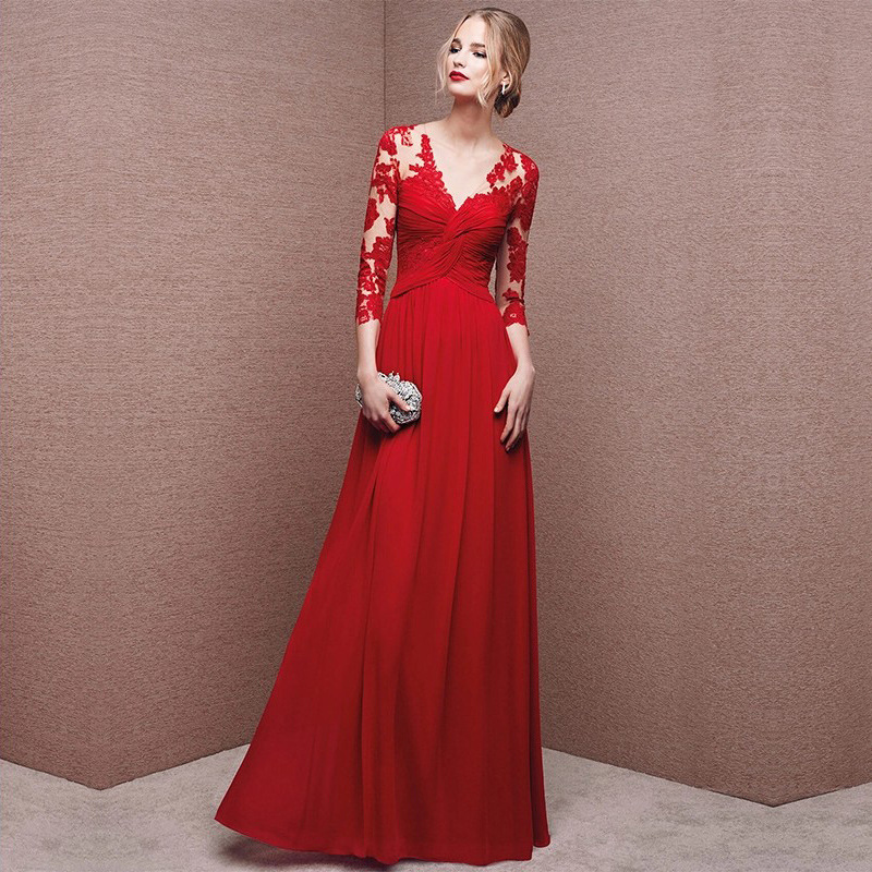 Lace Satin Young Lady Sexy Maxi Patchwork Chinese Prom Dresses With Buttons Sexy Cheongsam Appliques Red Evening Dress Qipao
Lace Satin Young Lady Sexy Maxi Patchwork Chinese Prom Dresses With Buttons Sexy Cheongsam Appliques Red Evening Dress Qipao