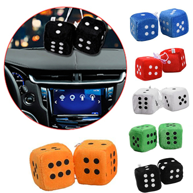 2Pcs/Lot New Car Plush Pendant Of Diffuse Dice Points Rearview Mirror Hook Decoration Car Style Accessory Decoration Pendant
2Pcs/Lot New Car Plush Pendant Of Diffuse Dice Points Rearview Mirror Hook Decoration Car Style Accessory Decoration Pendant