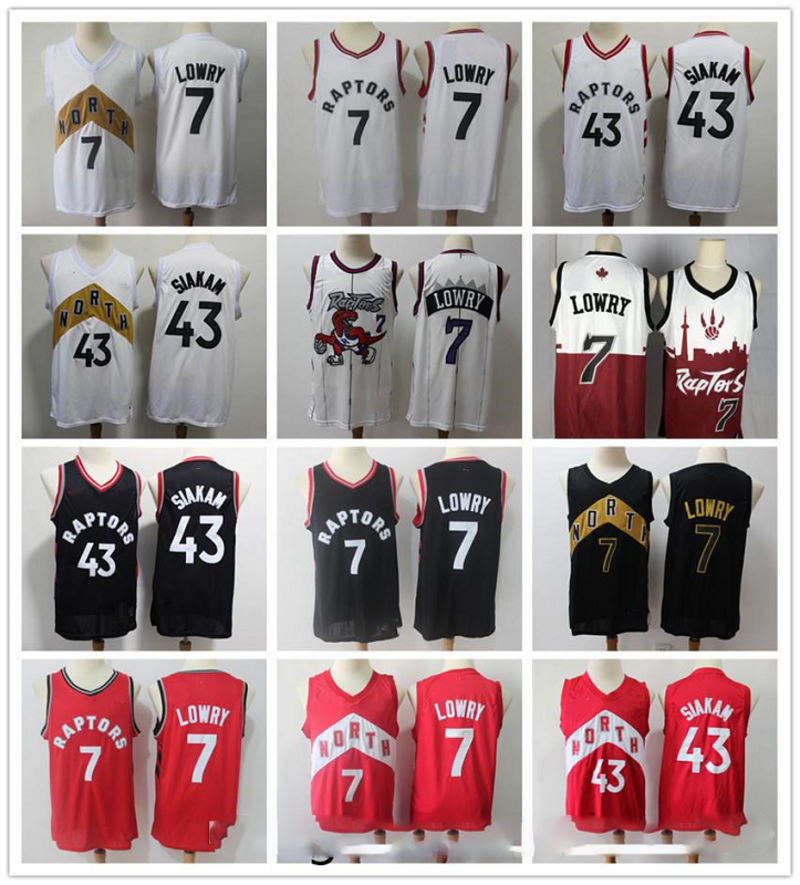 Mens Throwback Jerseys Pascal 43 Siakam KyleToronto 7 Lowry Basketball ShortsRaptors Basketball Jersey Purple Black Red White