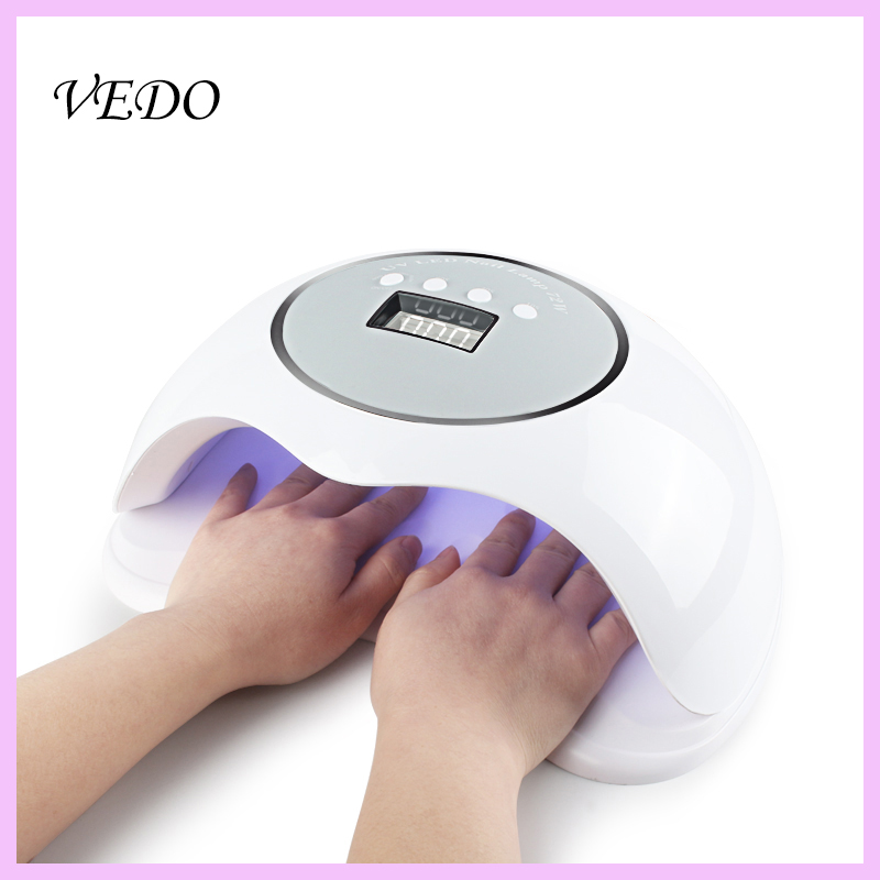 VEDO BQ 72W Lamp For Manicure Auto Sensor Nail Dryer Big Space LED Nail Lamp For Curing All Gel Polish Manicure Art Tools, White
VEDO BQ 72W Lamp For Manicure Auto Sensor Nail Dryer Big Space LED Nail Lamp For Curing All Gel Polish Manicure Art Tools, White