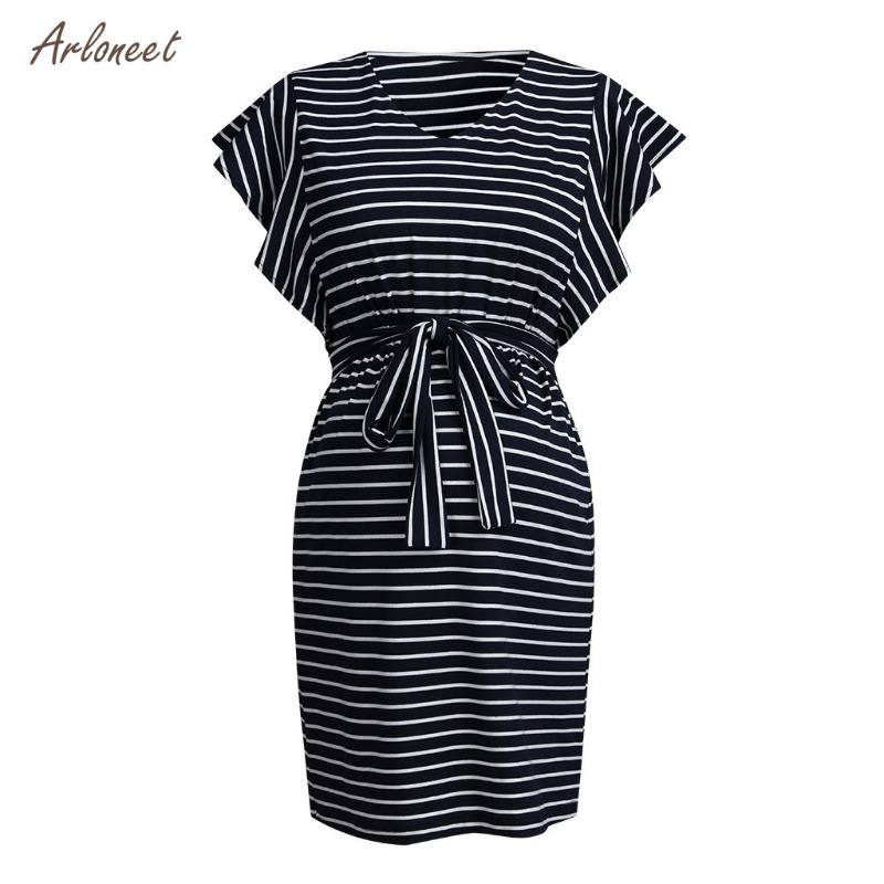ARLONEET Striped Maternity Dress Women Casual O Neck Short Sleeve Dresses Bohemian Beach Sundress Loose Pregnancy Vestidos, Ny
ARLONEET Striped Maternity Dress Women Casual O Neck Short Sleeve Dresses Bohemian Beach Sundress Loose Pregnancy Vestidos, Ny