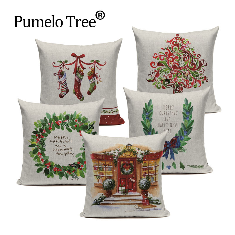 Christmas Festival Santa Claus Cushion Cover 45X45cm Happy Birthday Deer Pillow Cases Kids Gift Bedroom Sofa Decoration, 6424
Christmas Festival Santa Claus Cushion Cover 45X45cm Happy Birthday Deer Pillow Cases Kids Gift Bedroom Sofa Decoration, 6424
