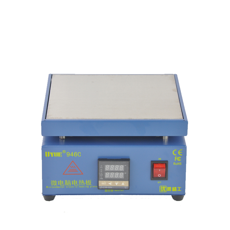 UYUE946C Electronic Hot Plate Preheat LCD Digital Display Preheating Station for PCB SMD heating phone LCD touch screen separate
UYUE946C Electronic Hot Plate Preheat LCD Digital Display Preheating Station for PCB SMD heating phone LCD touch screen separate