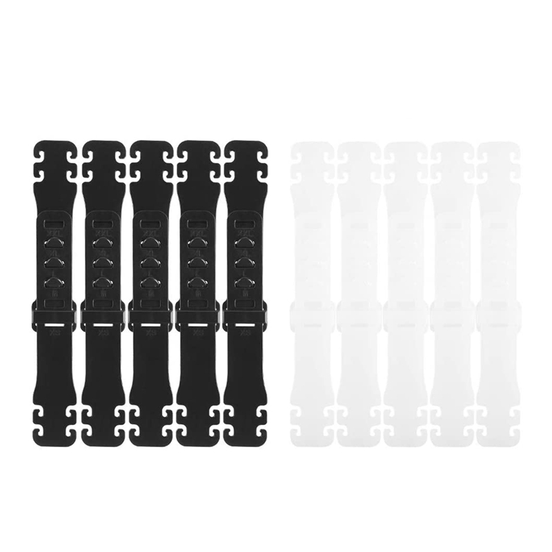 10 Pcs Earache Prevention Fixer Anti-Slip Ear Hooks Extension Buckle Adjustable Earloops Buckle, Black White
10 Pcs Earache Prevention Fixer Anti-Slip Ear Hooks Extension Buckle Adjustable Earloops Buckle, Black White