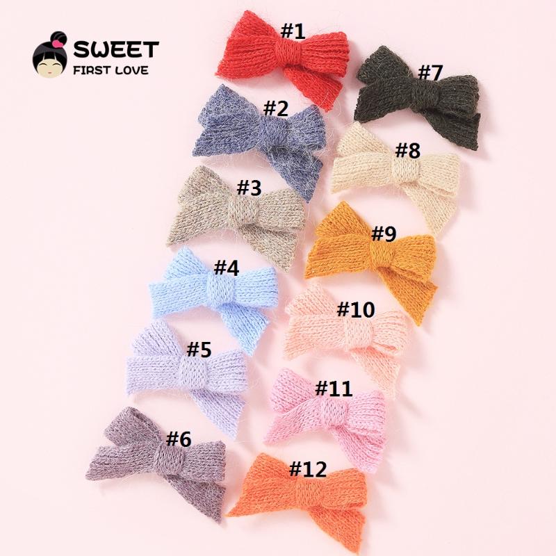 Girls Knitted Bow Hairpins Cute Bow Hair Clips Simple Knitted Bow-knot Hair Accessories For Children Kids Toddler Ornaments, Nsfb-9717c-11a1lan
Girls Knitted Bow Hairpins Cute Bow Hair Clips Simple Knitted Bow-knot Hair Accessories For Children Kids Toddler Ornaments, Nsfb-9717c-11a1lan