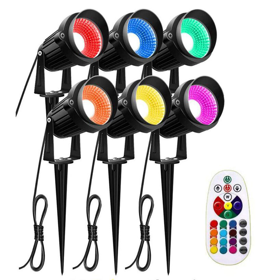Landscape Lighting 10W RGB Remote Control LED Landscape Lights 12V Garden Lights, Waterproof 16 Color-Changing Decorative Lights, 6 Packs
Landscape Lighting 10W RGB Remote Control LED Landscape Lights 12V Garden Lights, Waterproof 16 Color-Changing Decorative Lights, 6 Packs