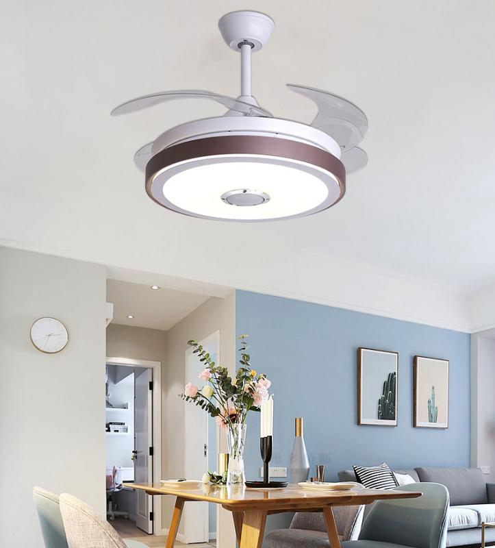 Invisible ceiling fan light home living room bedroom dining room frequency conversion bluetooth with electric fan
Invisible ceiling fan light home living room bedroom dining room frequency conversion bluetooth with electric fan