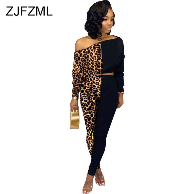 Leopard Patchwork Sexy 2 Piece Sets Womens Outfits Sloping Shoulder Long Sleeve Crop Top and Long Pants Plus Size Two Pieces Set T200813, Wine red
Leopard Patchwork Sexy 2 Piece Sets Womens Outfits Sloping Shoulder Long Sleeve Crop Top and Long Pants Plus Size Two Pieces Set T200813, Wine red