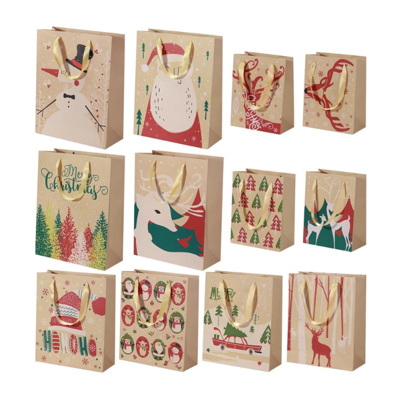 TINKSKY 24pcs Gift Bag Useful High Quality Kraft Paper Bearable Wrapping Bags for Christmas
TINKSKY 24pcs Gift Bag Useful High Quality Kraft Paper Bearable Wrapping Bags for Christmas