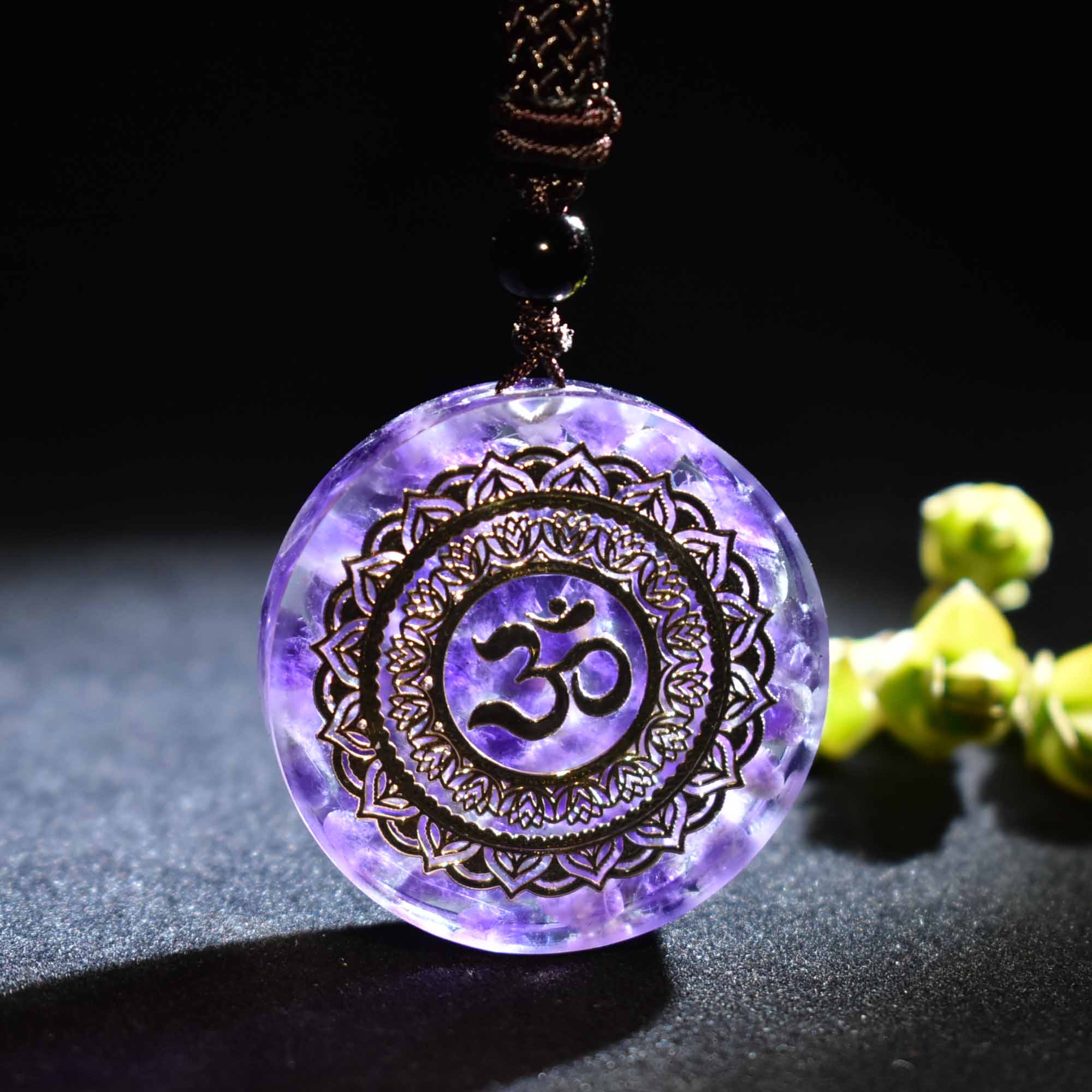 Orgonite Pendant Om Symbol Necklace Chakra Healing Energy Necklace Meditation Natural crystal Reiki Guardian Orgone Pendant, Silver
Orgonite Pendant Om Symbol Necklace Chakra Healing Energy Necklace Meditation Natural crystal Reiki Guardian Orgone Pendant, Silver