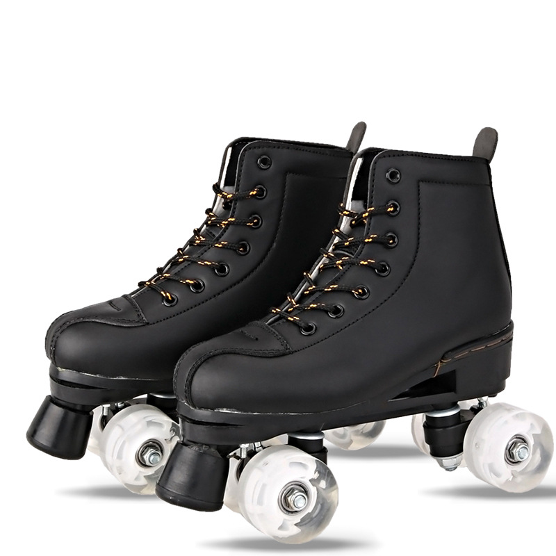 Artificial Leather Roller Skates Double Line Skates Patines Women Men Adult Two Line Skate Shoes Three Colors PU 4 Wheels Patins, White
Artificial Leather Roller Skates Double Line Skates Patines Women Men Adult Two Line Skate Shoes Three Colors PU 4 Wheels Patins, White