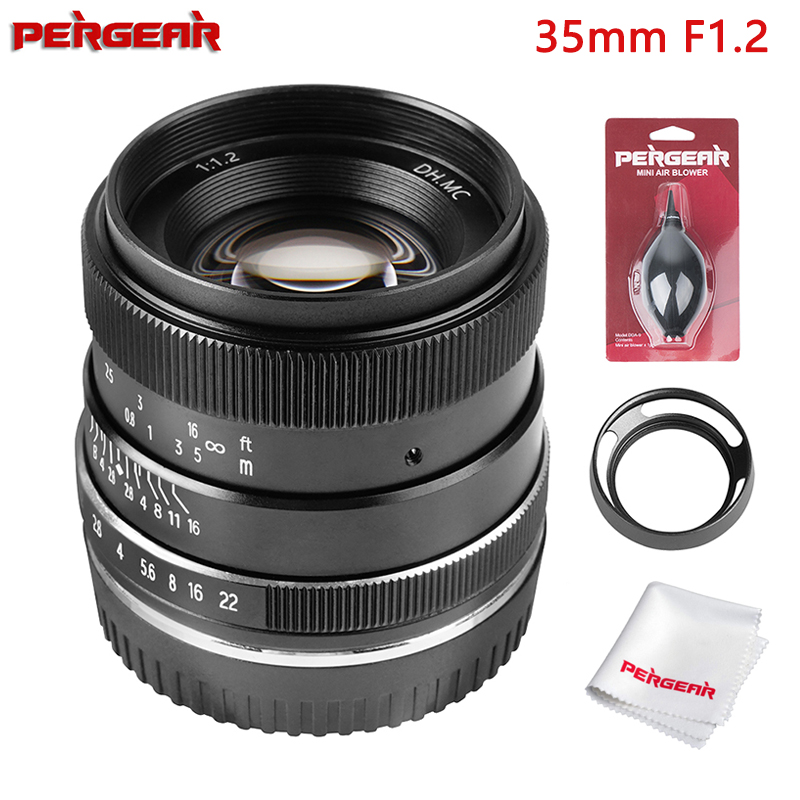 PERGEAR 35mm F1.2 Large Aperture Manual Focus Fixed Lens for Nikon Z Mount APS-C Mirrorless Camera Z50 for Fuji X & M4/3 Cameras
PERGEAR 35mm F1.2 Large Aperture Manual Focus Fixed Lens for Nikon Z Mount APS-C Mirrorless Camera Z50 for Fuji X & M4/3 Cameras