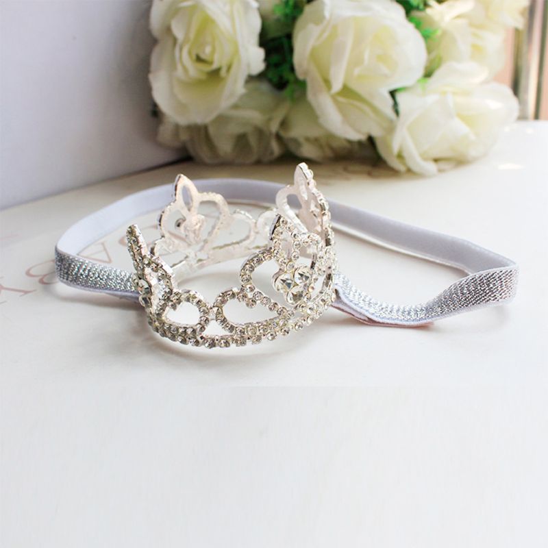 Baby Kids Girls Princess Rhinestone Crown Headband Newborn Tiara Photography Props Accessories, Silver
Baby Kids Girls Princess Rhinestone Crown Headband Newborn Tiara Photography Props Accessories, Silver