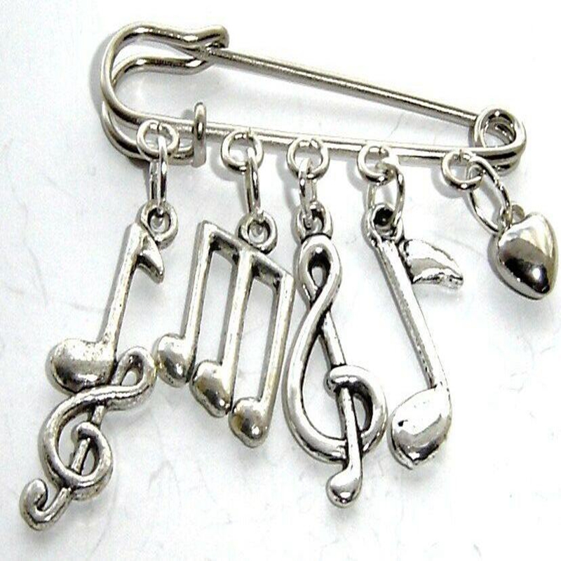 Vintage Silver Charm Music Note symbol heart Brooches for Women Brooch Pin Tassel Boho Jacket Dress Coat Bag Jewelry Brithday Accessories, Gray
Vintage Silver Charm Music Note symbol heart Brooches for Women Brooch Pin Tassel Boho Jacket Dress Coat Bag Jewelry Brithday Accessories, Gray