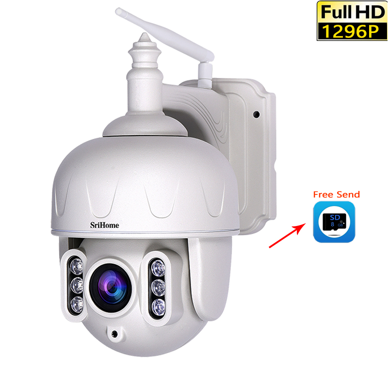 SH028 3MP PTZ 5X Optical Zoom Outdoor IP Camera Waterproof Wifi Camera 360° P2P Two-Way Audio Wireless Surveillance Cam
SH028 3MP PTZ 5X Optical Zoom Outdoor IP Camera Waterproof Wifi Camera 360° P2P Two-Way Audio Wireless Surveillance Cam
