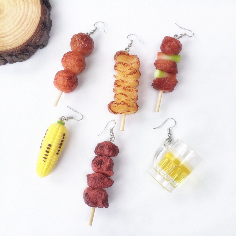 Dangle & Chandelier Summer Play Creative Earrings For Girls Women Beer Barbecue Corn Roast Asymmetry Cool Drop Ear Jewelry Gift
Dangle & Chandelier Summer Play Creative Earrings For Girls Women Beer Barbecue Corn Roast Asymmetry Cool Drop Ear Jewelry Gift