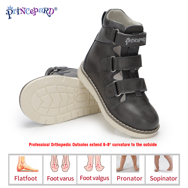 Princepard Kids Shoes 2020 New Summer Orthopedic Shoes Children's Sandals for Toddler Boys Girls Leather Sandals 19-37, Grey 
Princepard Kids Shoes 2020 New Summer Orthopedic Shoes Children's Sandals for Toddler Boys Girls Leather Sandals 19-37, Grey