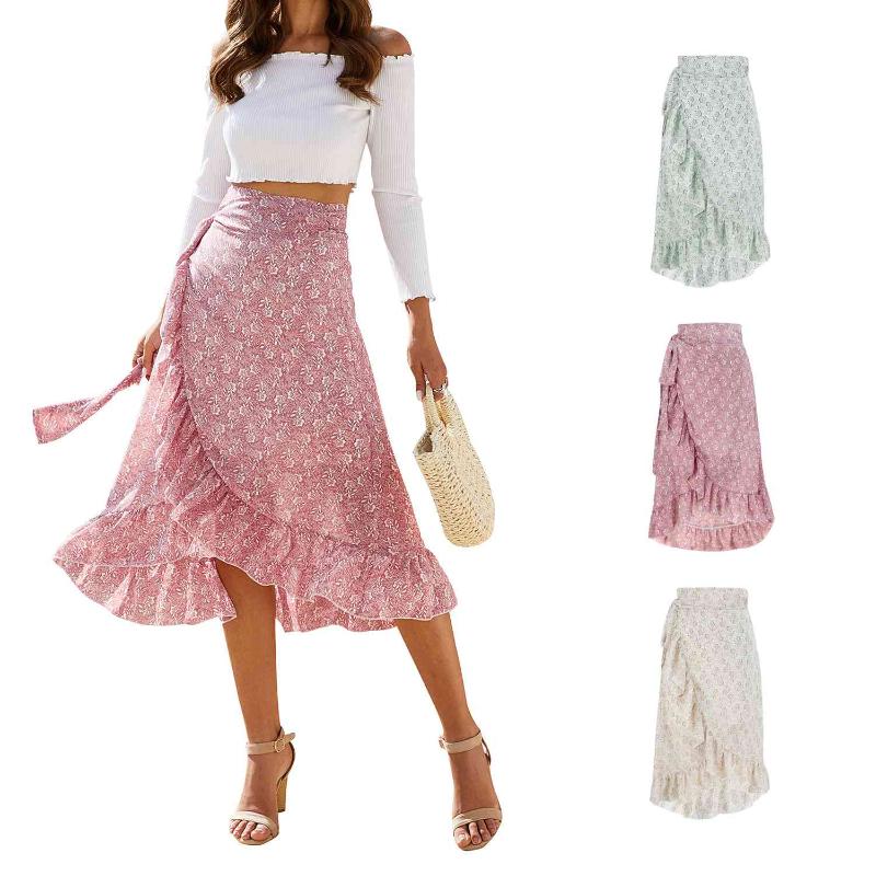 Summer Ladies Floral High Waist Lotus Leaf Casual Skirt Retro Wrap Bowknot Ladies Skirt, Green
Summer Ladies Floral High Waist Lotus Leaf Casual Skirt Retro Wrap Bowknot Ladies Skirt, Green