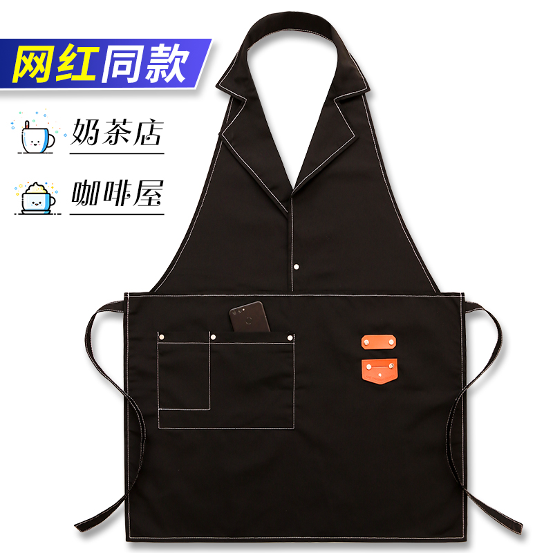 Apron Korean fashion shop barista cake shop men and women florist overalls hairdressing custom printed LOGO 
Apron Korean fashion shop barista cake shop men and women florist overalls hairdressing custom printed LOGO
