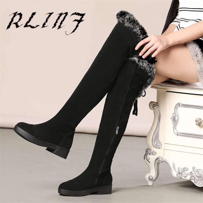 RLINF New Long Tube Wedge with High Tube Thick Bottom with Elastic Cloth Over The Knee Female Long Boots, Black
RLINF New Long Tube Wedge with High Tube Thick Bottom with Elastic Cloth Over The Knee Female Long Boots, Black