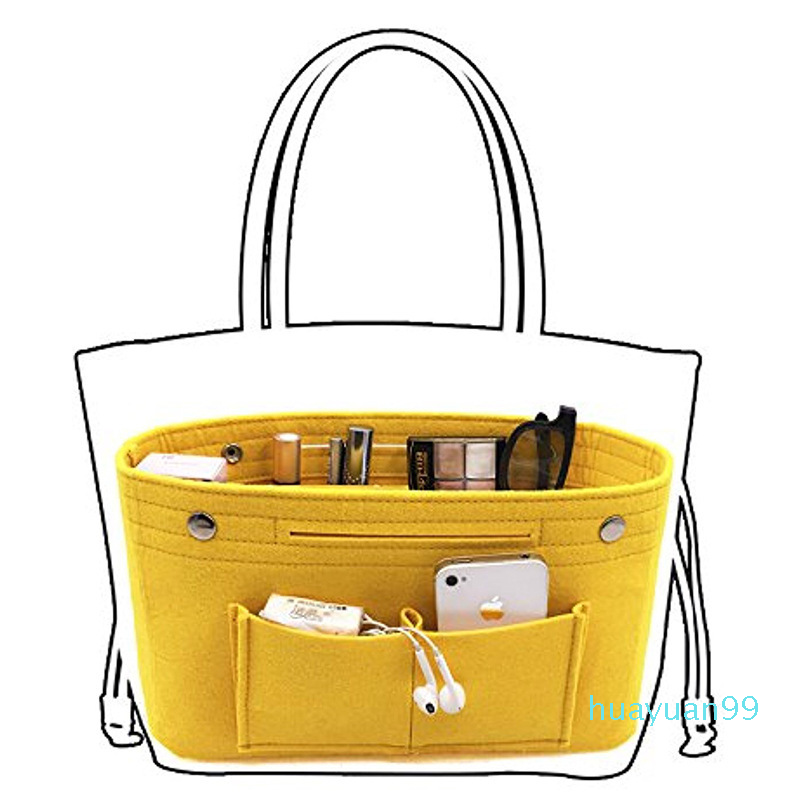 New-Cloth Inner Bags Clutch Handbag Daily Supplies Makeup Organizer Multi Pocket Shaper Luggage Bag Accessories