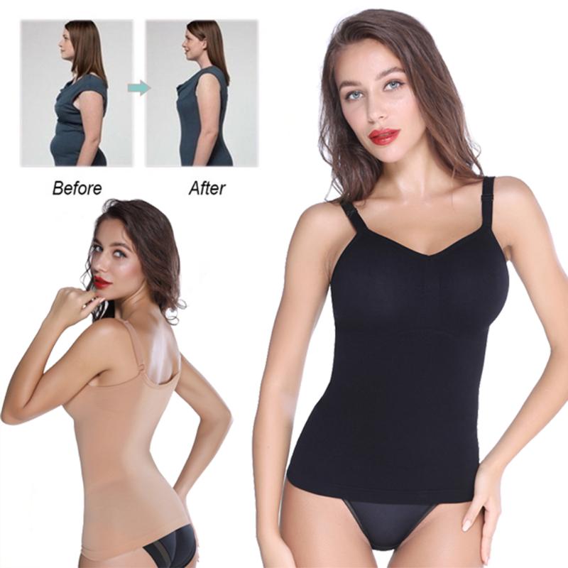 Women' Tummy Control Shapewear Tank Tops Seamless Body Shaper Waist Trainer Compression Top Camisole Tank Top Underskirts, Black
Women' Tummy Control Shapewear Tank Tops Seamless Body Shaper Waist Trainer Compression Top Camisole Tank Top Underskirts, Black