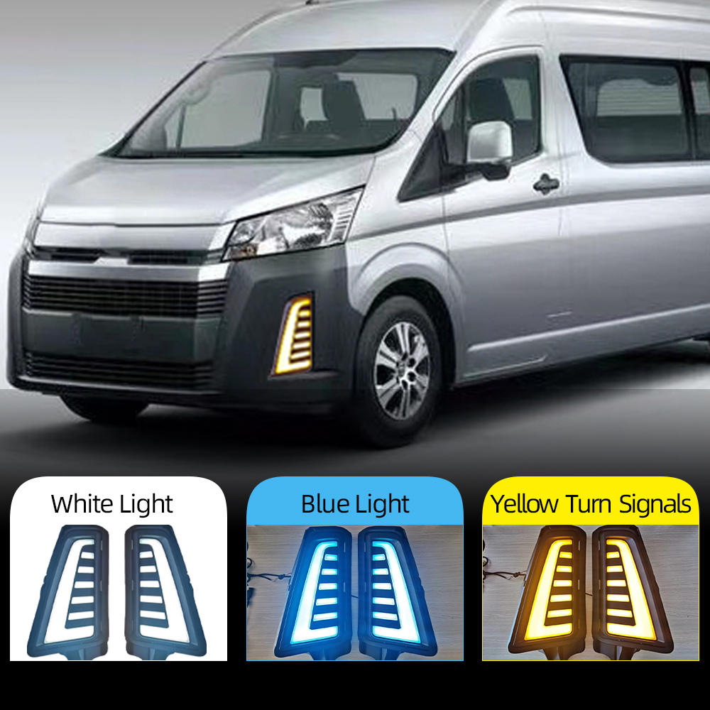 2Pcs Led DRL Fog Lamp for Toyota Hiace 2019 2020 12V Car LED Daytime Running Light With Yellow Turn Signal
2Pcs Led DRL Fog Lamp for Toyota Hiace 2019 2020 12V Car LED Daytime Running Light With Yellow Turn Signal