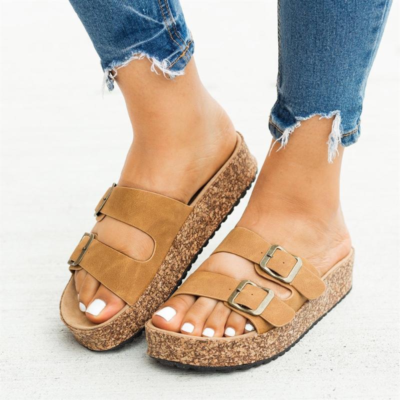 Sandals Women New Women Platform Sandals Thickened Flat Bottom Non-slip For Summer Beach Holiday Zapatos Mujer, Beige
Sandals Women New Women Platform Sandals Thickened Flat Bottom Non-slip For Summer Beach Holiday Zapatos Mujer, Beige