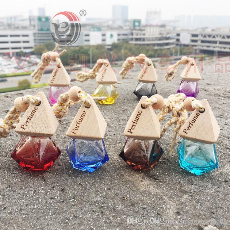 Air Freshener Car Hanging Diffuser Empty Glass Perfume Fragrance Bottle Gift car hang decoration Diamond Shape Wooden Cap 002
Air Freshener Car Hanging Diffuser Empty Glass Perfume Fragrance Bottle Gift car hang decoration Diamond Shape Wooden Cap 002