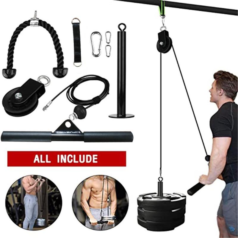 DIY Pulley Cable Machine Attachment System Fitness Arm Biceps Triceps Blaster Hand Strength Trainning Home Gym Workout Equipment
DIY Pulley Cable Machine Attachment System Fitness Arm Biceps Triceps Blaster Hand Strength Trainning Home Gym Workout Equipment