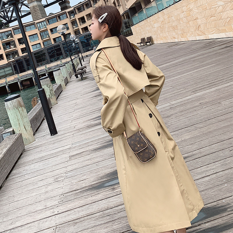 2020 New Style Trench Coats Women Khaki Long Windbreakers Womens Spring Autumn Double Breasted Overcoat Belt Female Slim Coat S
2020 New Style Trench Coats Women Khaki Long Windbreakers Womens Spring Autumn Double Breasted Overcoat Belt Female Slim Coat S