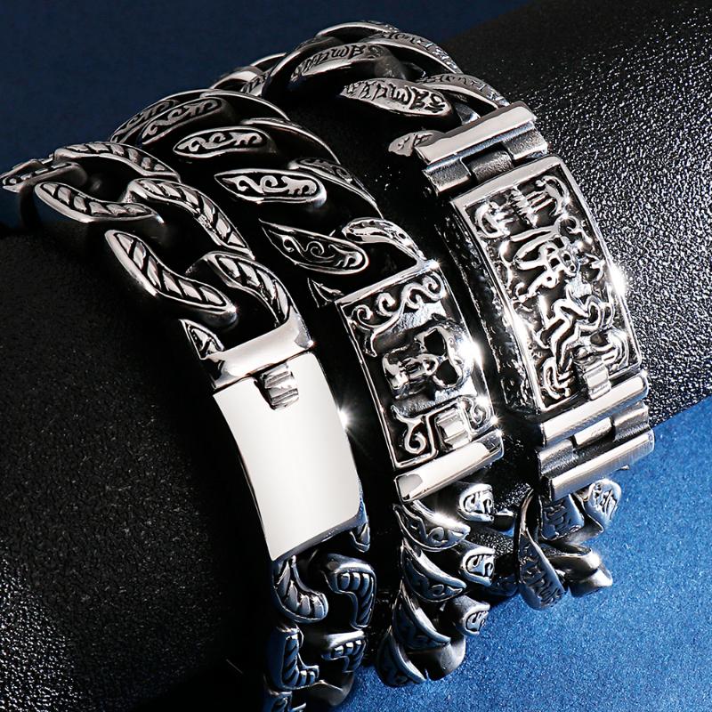 Cool Heavy 15MM Stainless Steel Curb Cuabn Chain Bracelet Male Gothic Biker Mens Bracelets Bangles For Men Jewelry
Cool Heavy 15MM Stainless Steel Curb Cuabn Chain Bracelet Male Gothic Biker Mens Bracelets Bangles For Men Jewelry