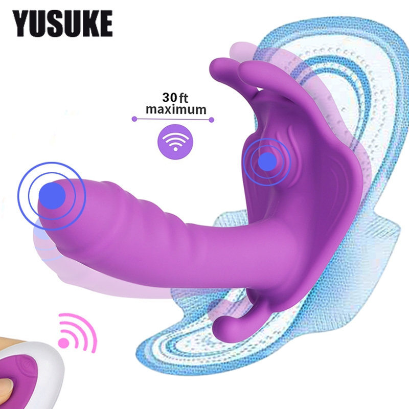 10 Speed Wearable Dildo Vibrator Sex Toy For Women Masturbator Clitoris Stimulator Wireless Remote Control Vibrators Adult Toys T200818